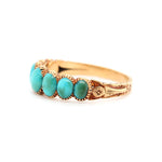 Georgian Turquoise Ring-Charlotte Sayers Antique Jewellery