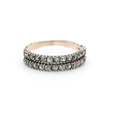 Georgian Two Row Diamond Ring-Charlotte Sayers Antique Jewellery