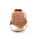 Georgian Urn Memorial Ring-Charlotte Sayers Antique Jewellery