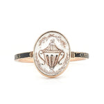 Georgian Urn Memorial Ring-Charlotte Sayers Antique Jewellery