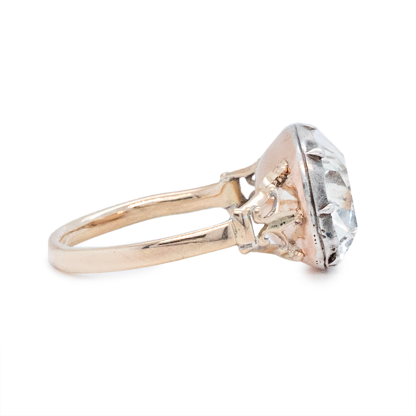 Georgian White Topaz Ring-Charlotte Sayers Antique Jewellery