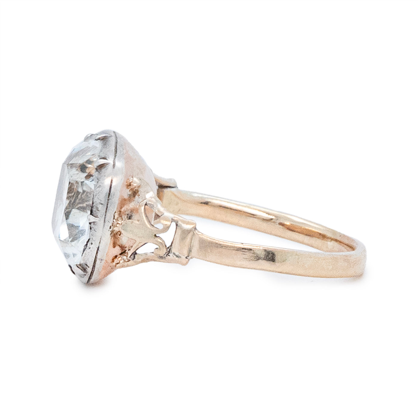 Georgian White Topaz Ring-Charlotte Sayers Antique Jewellery