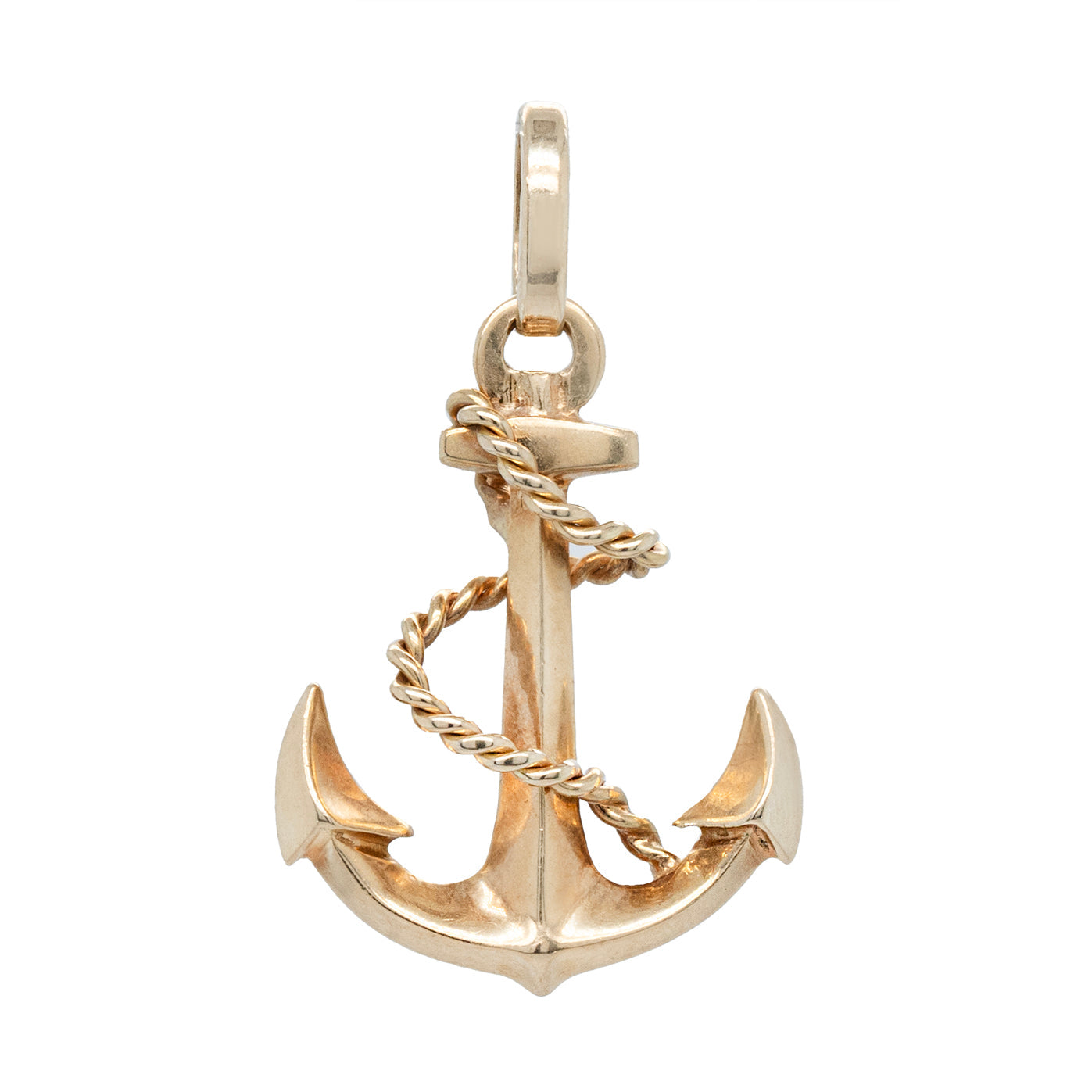 Gold Anchor Pednant-Charlotte Sayers Antique Jewellery