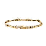 Gold Brilliant-Cut Diamond Bracelet-Charlotte Sayers Antique Jewellery