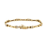 Gold Brilliant-Cut Diamond Bracelet-Charlotte Sayers Antique Jewellery