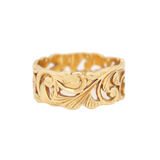 Gold Chased Band Ring