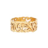 Gold Chased Band Ring