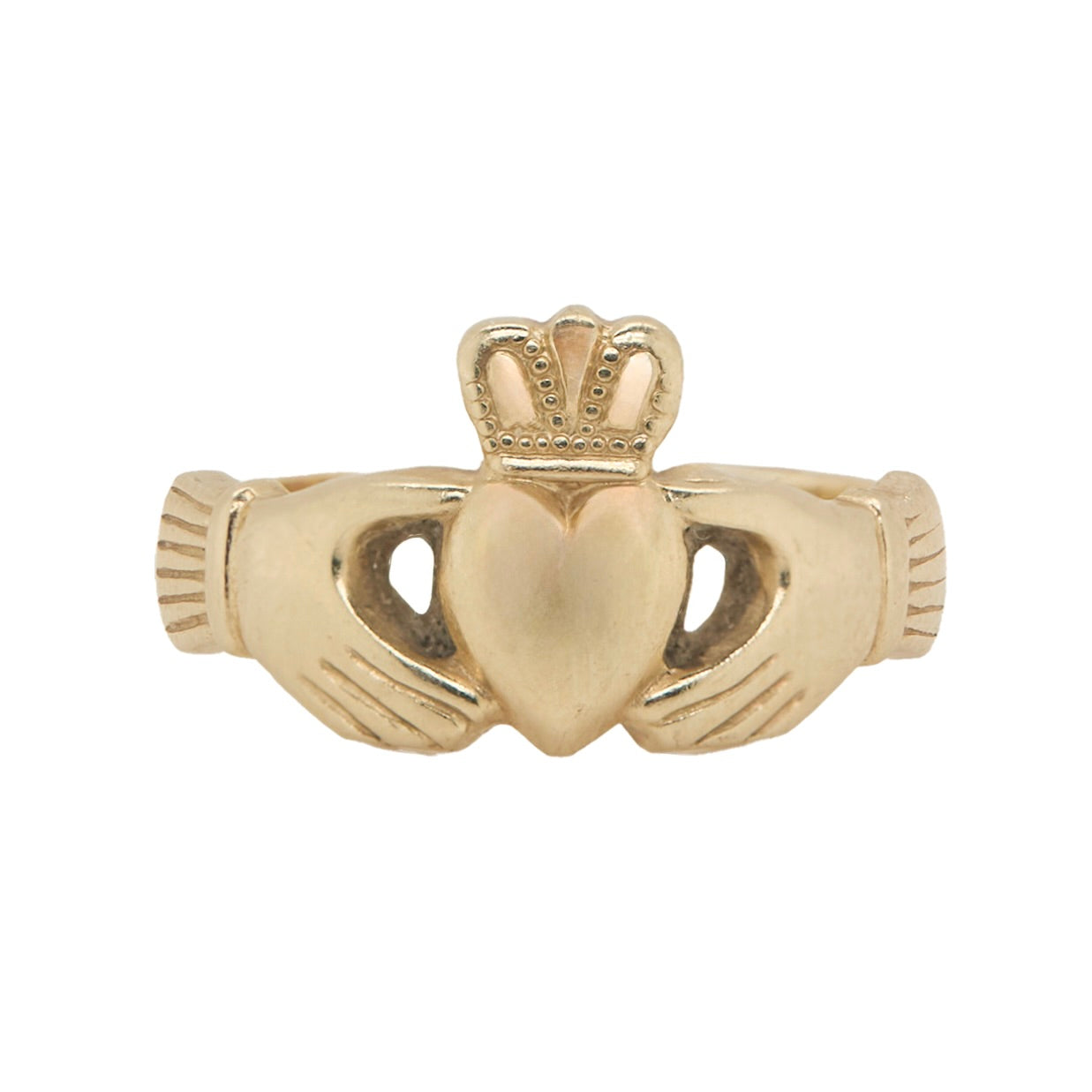 Gold Claddagh Ring-Charlotte Sayers Antique Jewellery