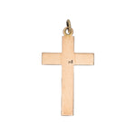 Gold Cross Pendant-Charlotte Sayers Antique Jewellery