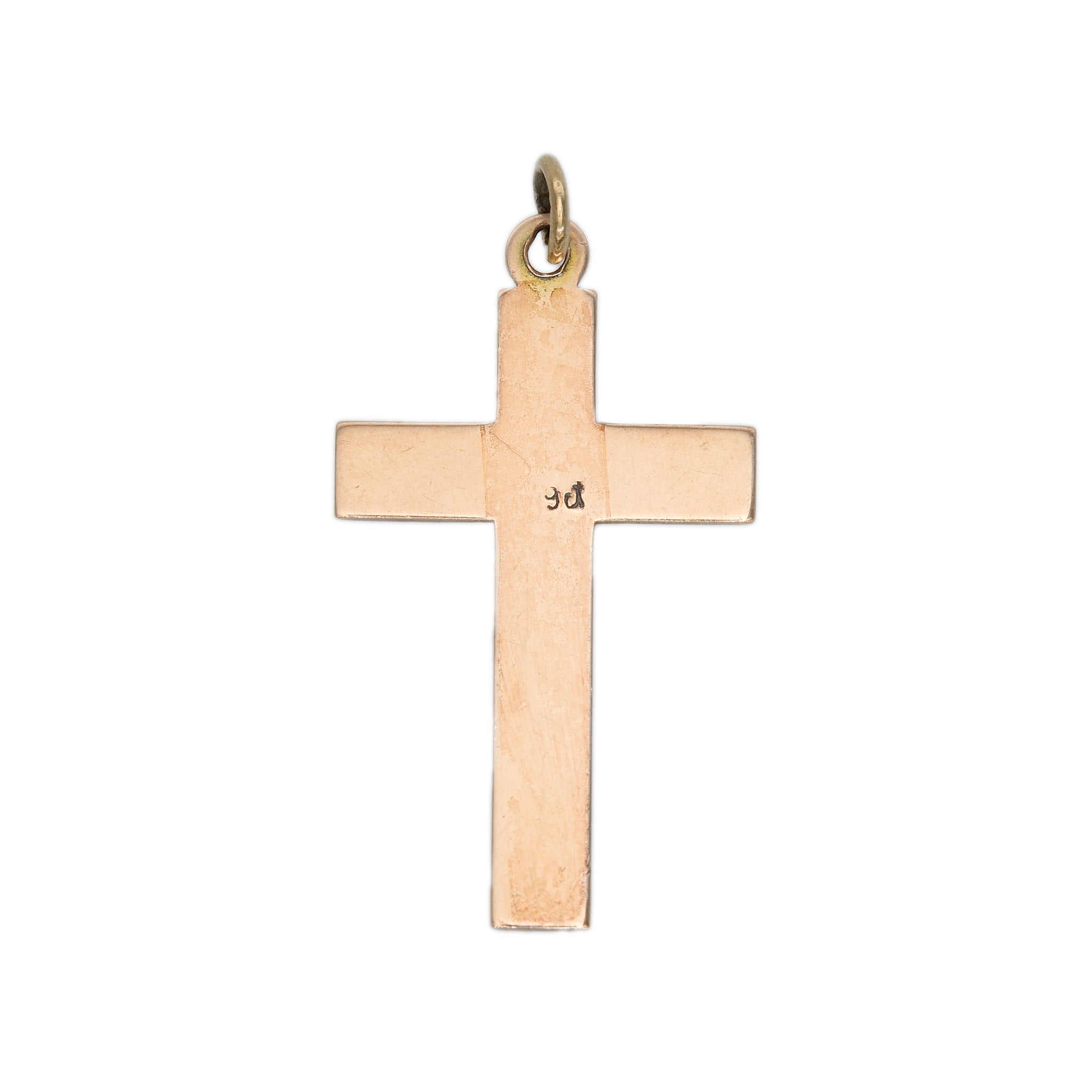 Gold Cross Pendant-Charlotte Sayers Antique Jewellery