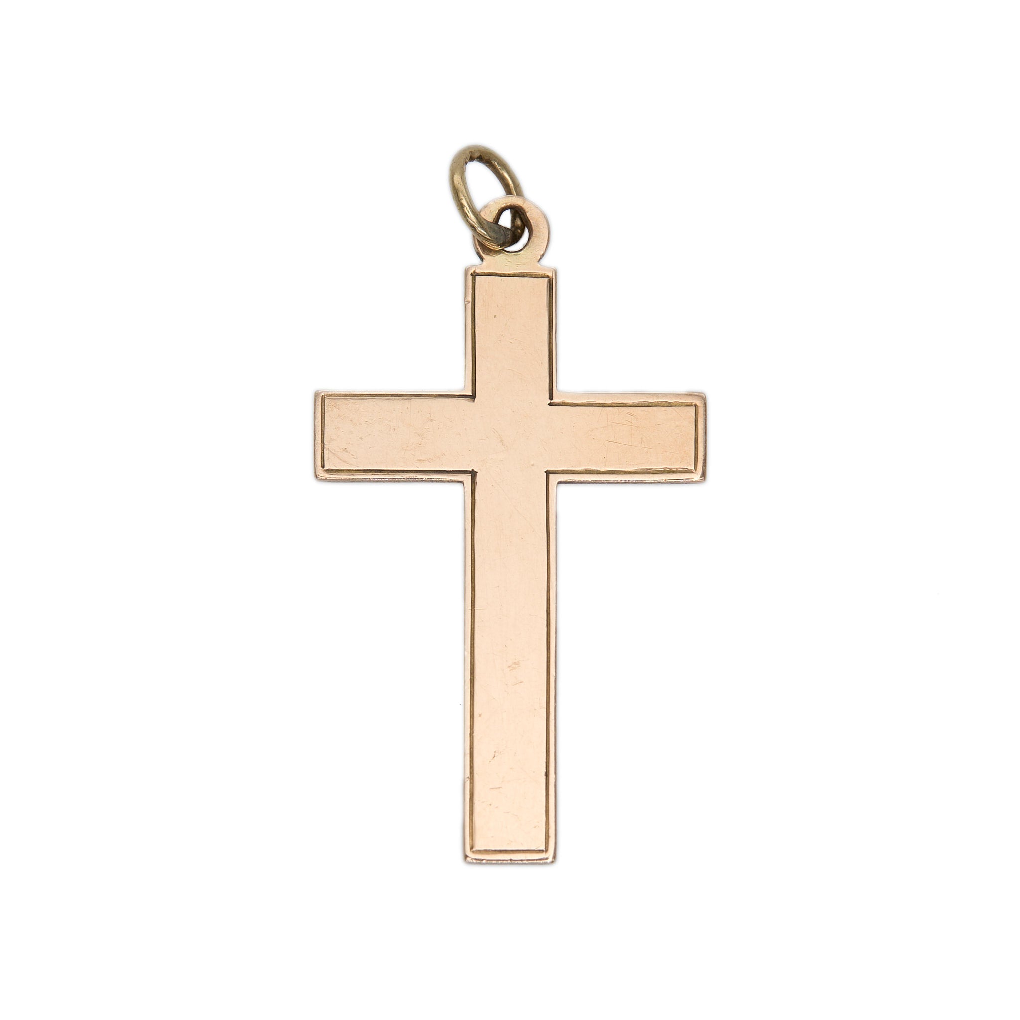 Gold Cross Pendant-Charlotte Sayers Antique Jewellery