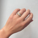 Gold Diamond Bubble Ring-Charlotte Sayers Antique Jewellery