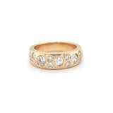 Gold Diamond Bubble Ring-Charlotte Sayers Antique Jewellery