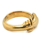 Gold Fede Ring-Charlotte Sayers Antique Jewellery