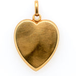 Gold Heart Locket / Pendant-Charlotte Sayers Antique Jewellery