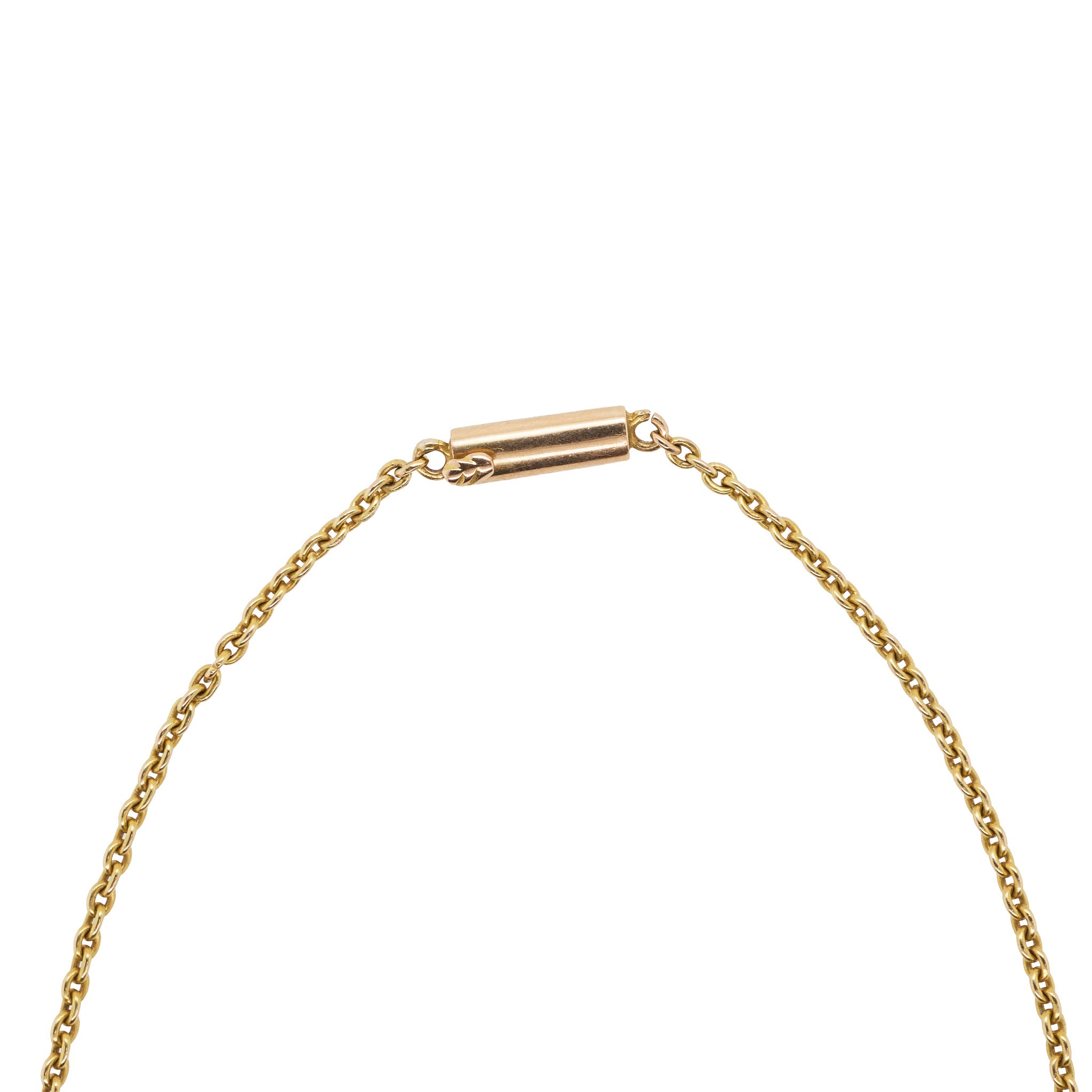 Gold Heart Pendant Necklace-Charlotte Sayers Antique Jewellery