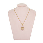 Gold Heart Pendant Necklace-Charlotte Sayers Antique Jewellery