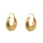 Gold Hoop Earrings-Charlotte Sayers Antique Jewellery