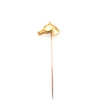 Gold Horse Stick Pin-Charlotte Sayers Antique Jewellery