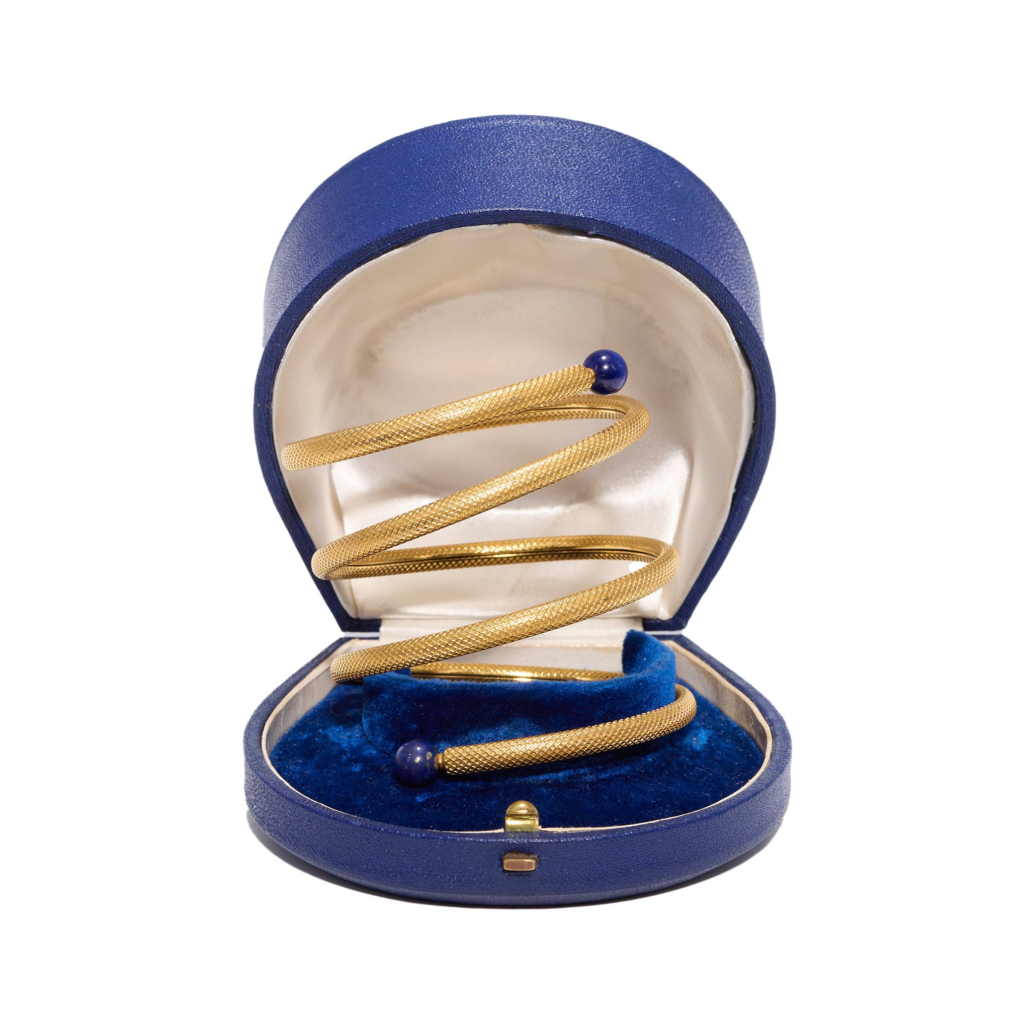 Gold & Lapis Braclet-Charlotte Sayers Antique Jewellery