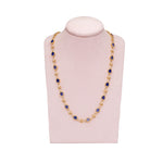 Gold Lapis Lazuli Necklace-Charlotte Sayers Antique Jewellery