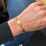 Gold Link Bracelet-Charlotte Sayers Antique Jewellery