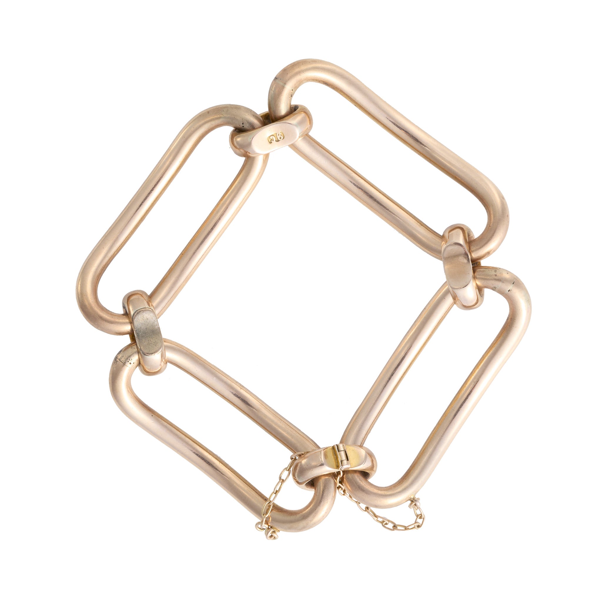 Gold Link Bracelet-Charlotte Sayers Antique Jewellery