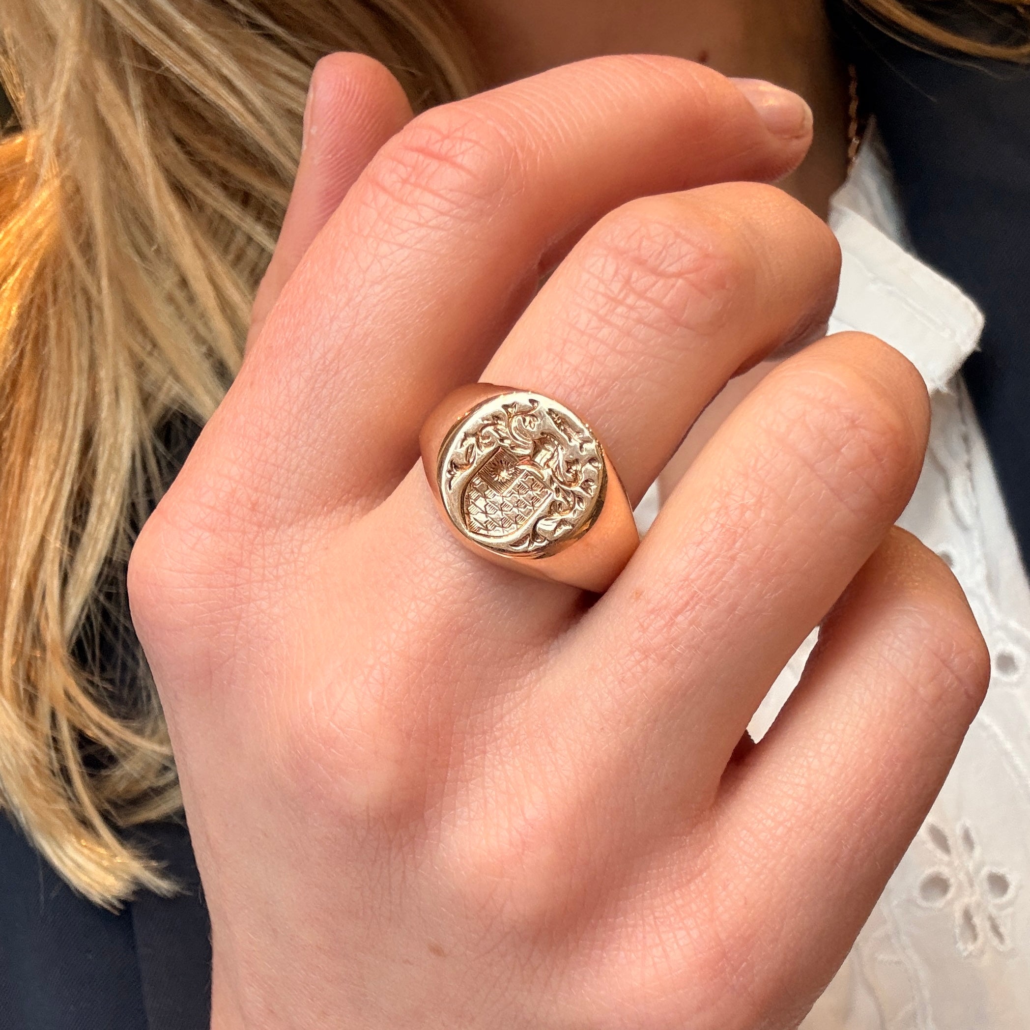 Gold Signet Ring-Charlotte Sayers Antique Jewellery