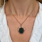 Gold Spinning Fob and Locket-Charlotte Sayers Antique Jewellery