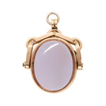 Gold Spinning Fob and Locket-Charlotte Sayers Antique Jewellery