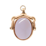 Gold Spinning Fob and Locket-Charlotte Sayers Antique Jewellery