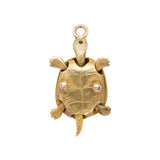Gold Turtle Pendant-Charlotte Sayers Antique Jewellery