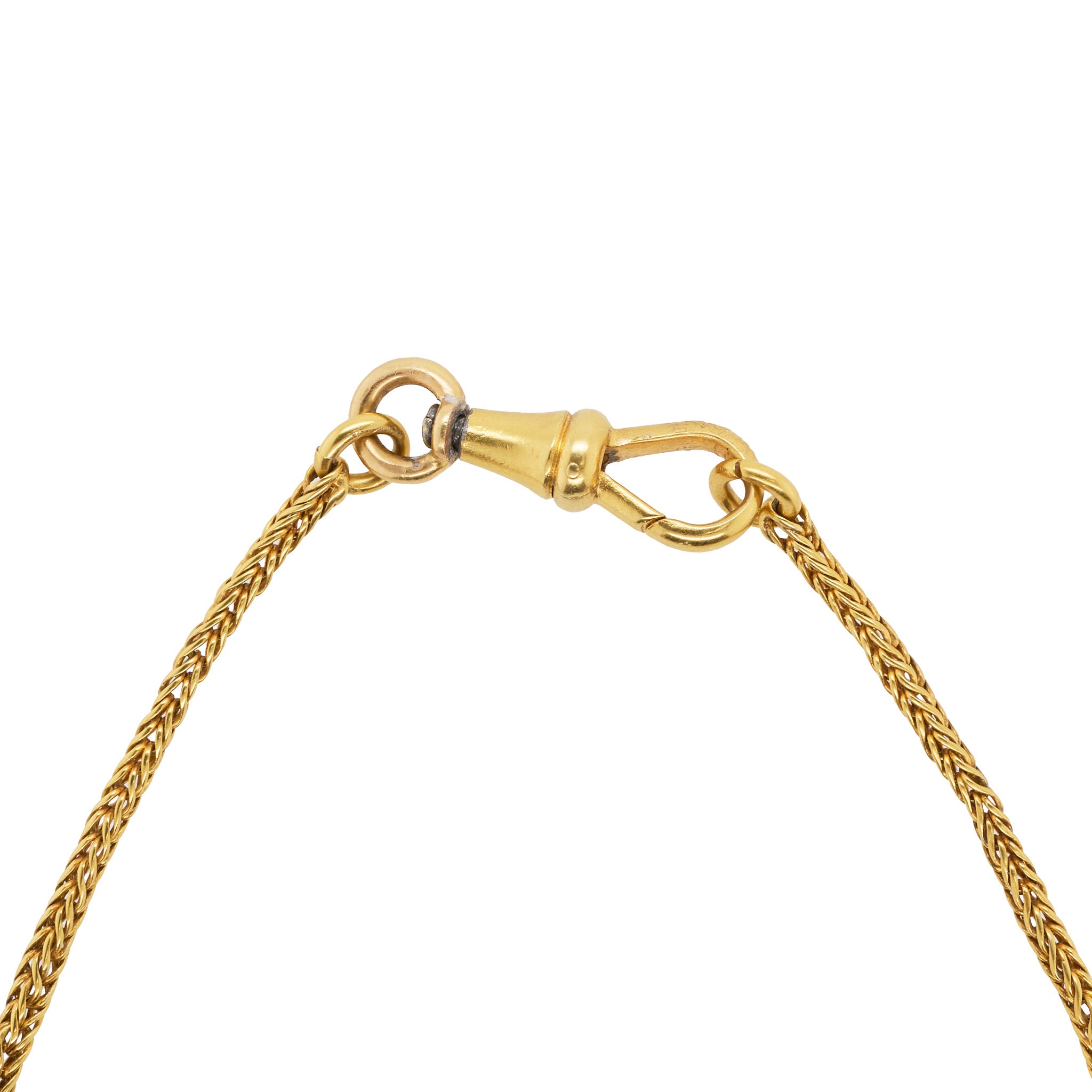 Gold Woven Link Chain-Charlotte Sayers Antique Jewellery