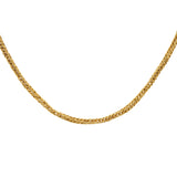 Gold Woven Link Chain-Charlotte Sayers Antique Jewellery