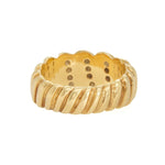 Gold and Diamond Band Ring-Charlotte Sayers Antique Jewellery