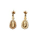 Green Paste Earrings-Charlotte Sayers Antique Jewellery