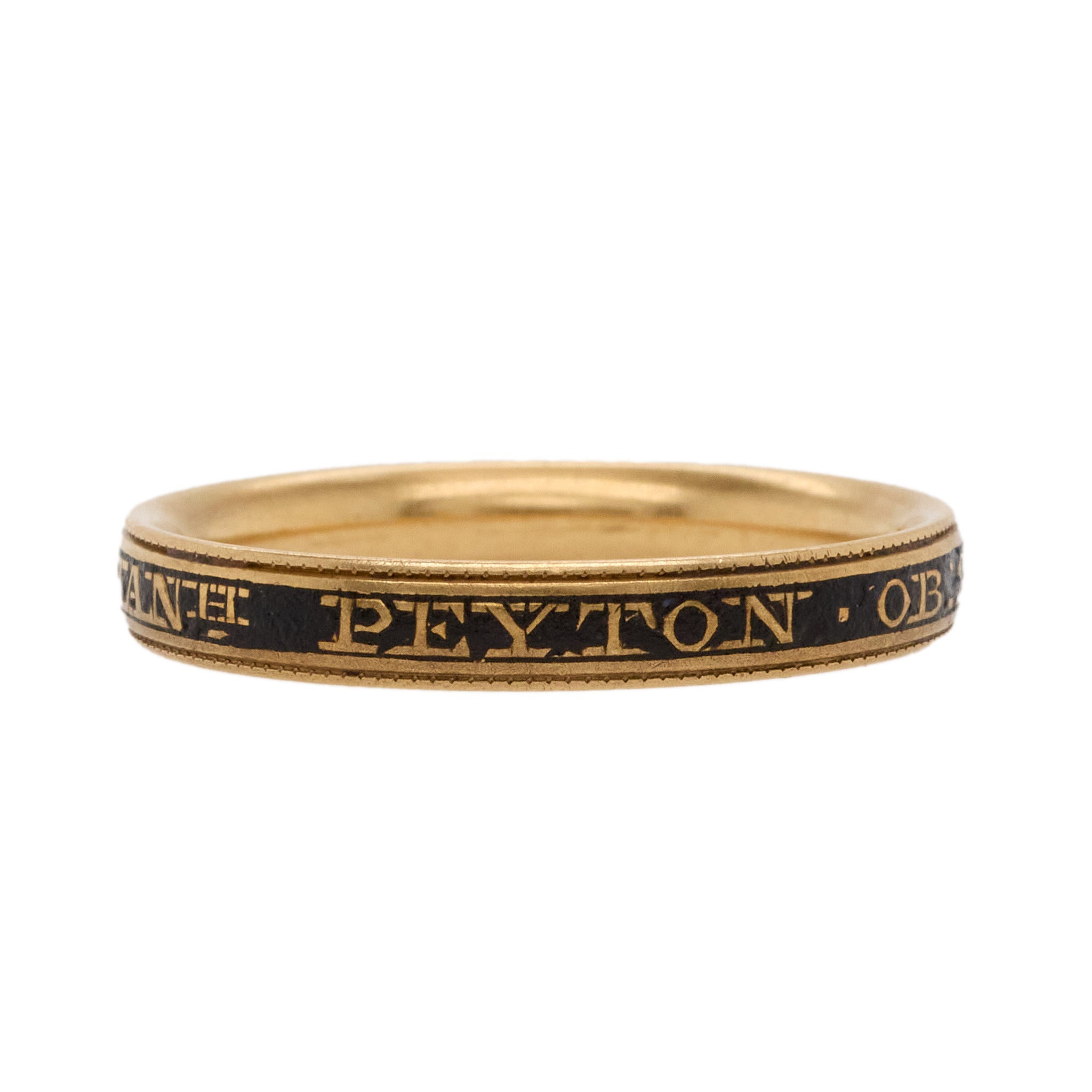 H Peyton Mourning Ring-Charlotte Sayers Antique Jewellery
