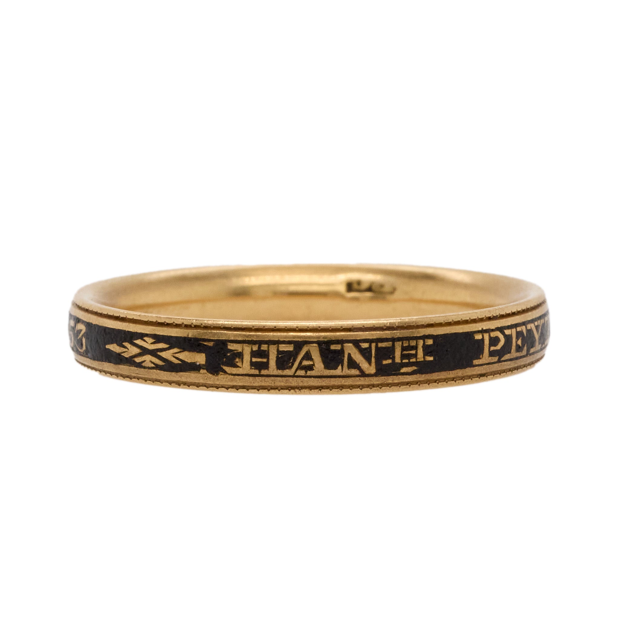 H Peyton Mourning Ring-Charlotte Sayers Antique Jewellery