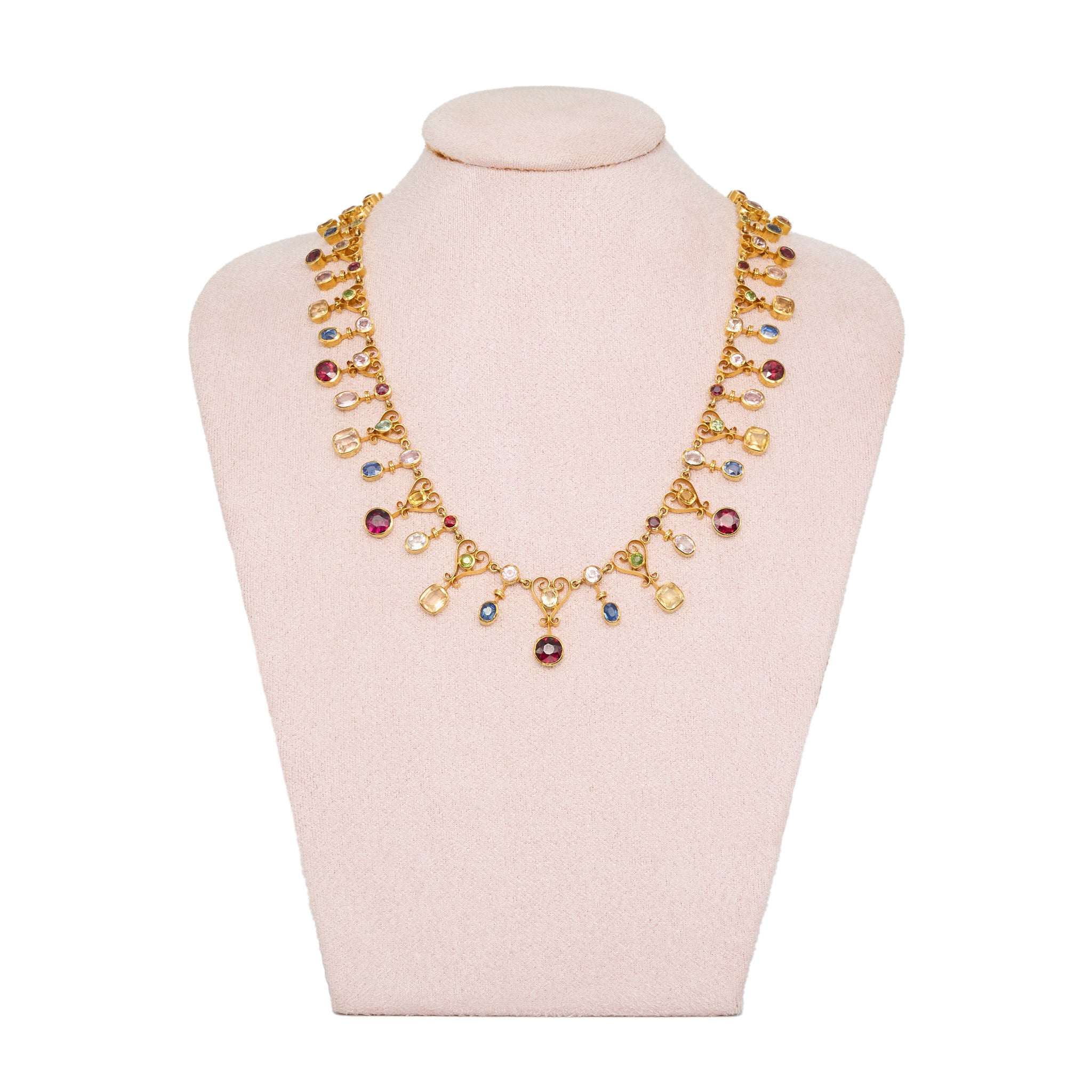Harlequin Necklace-Charlotte Sayers Antique Jewellery