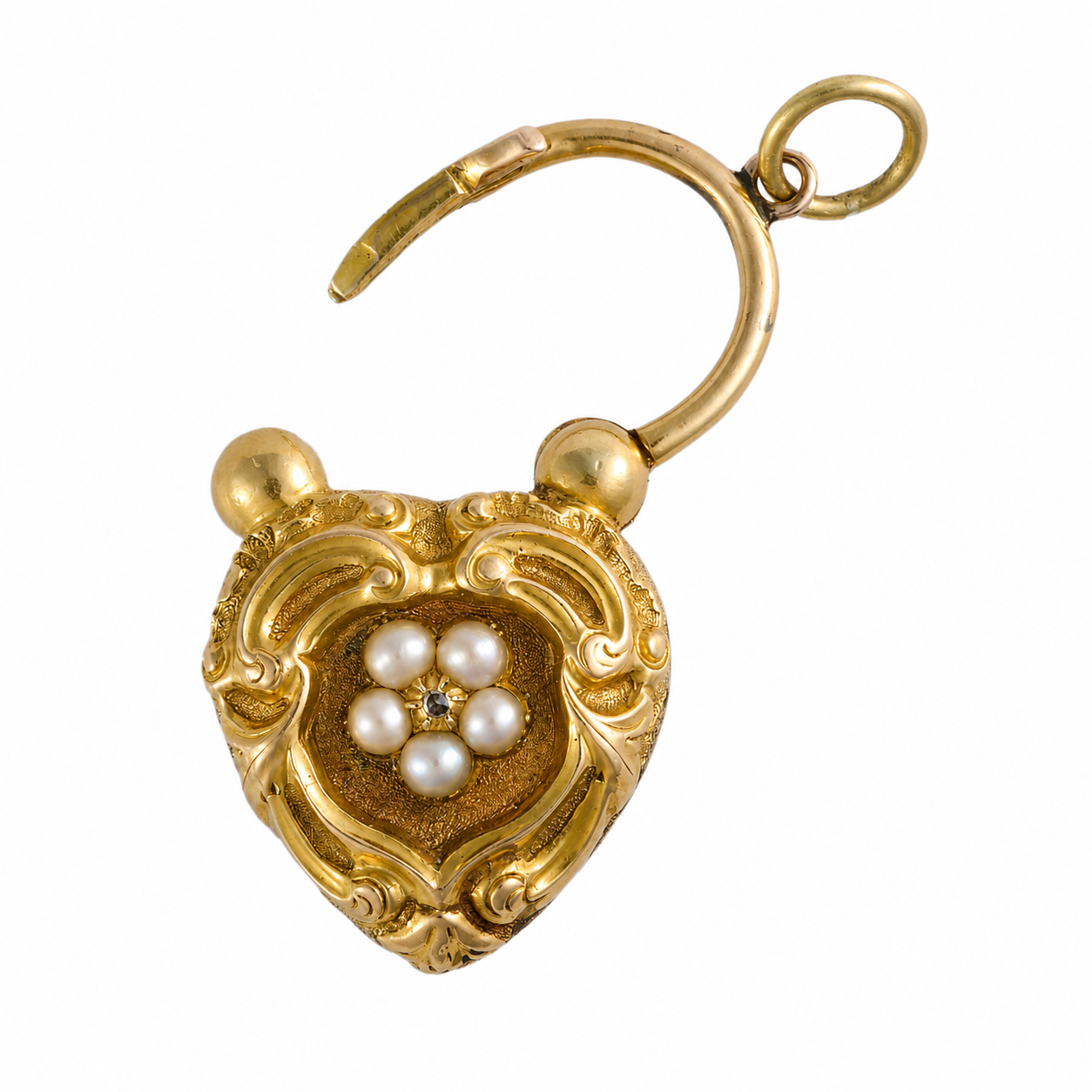 Heart Padlock-Charlotte Sayers Antique Jewellery