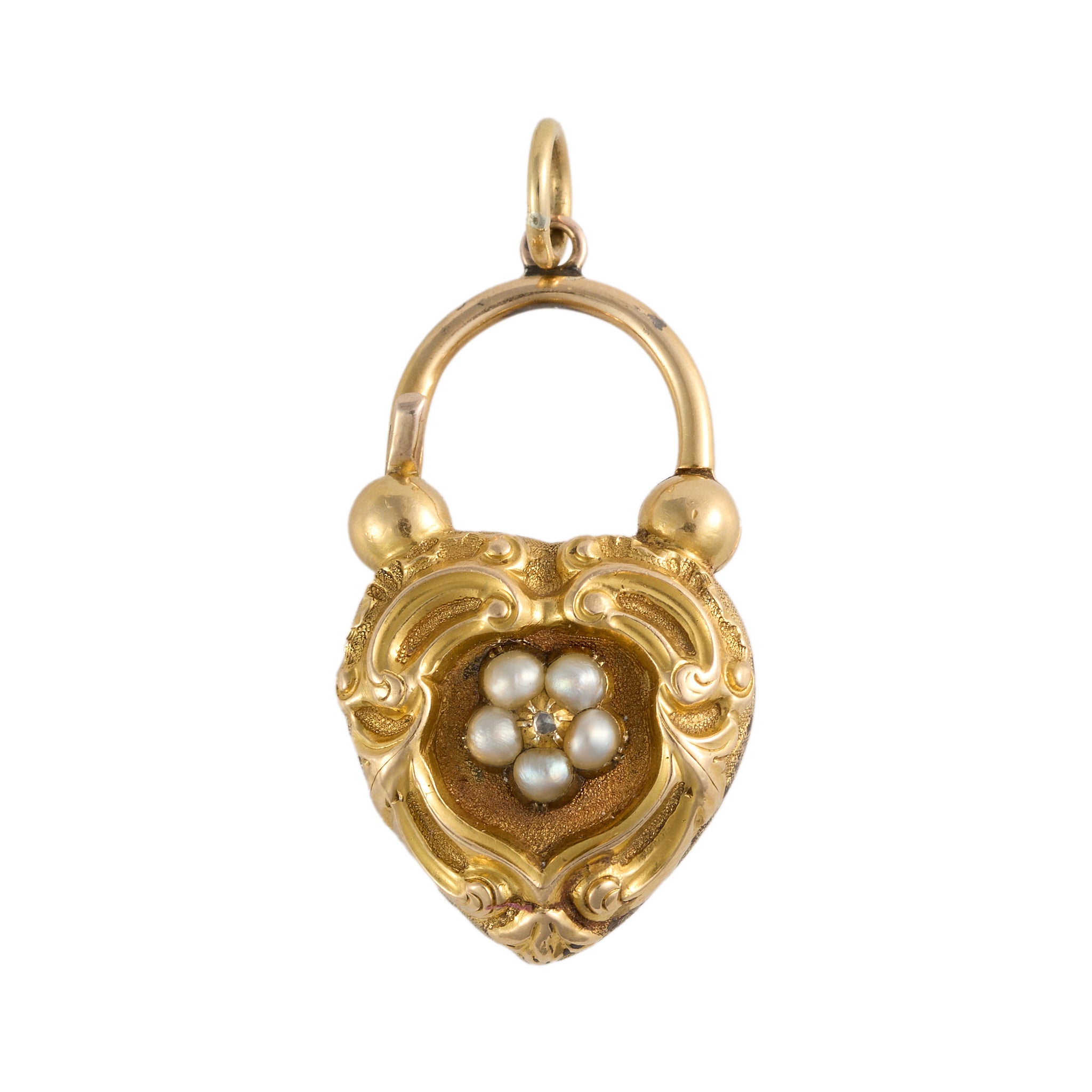 Heart Padlock-Charlotte Sayers Antique Jewellery