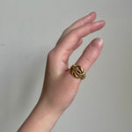 Heavy Edwardian Knot Ring-Charlotte Sayers Antique Jewellery