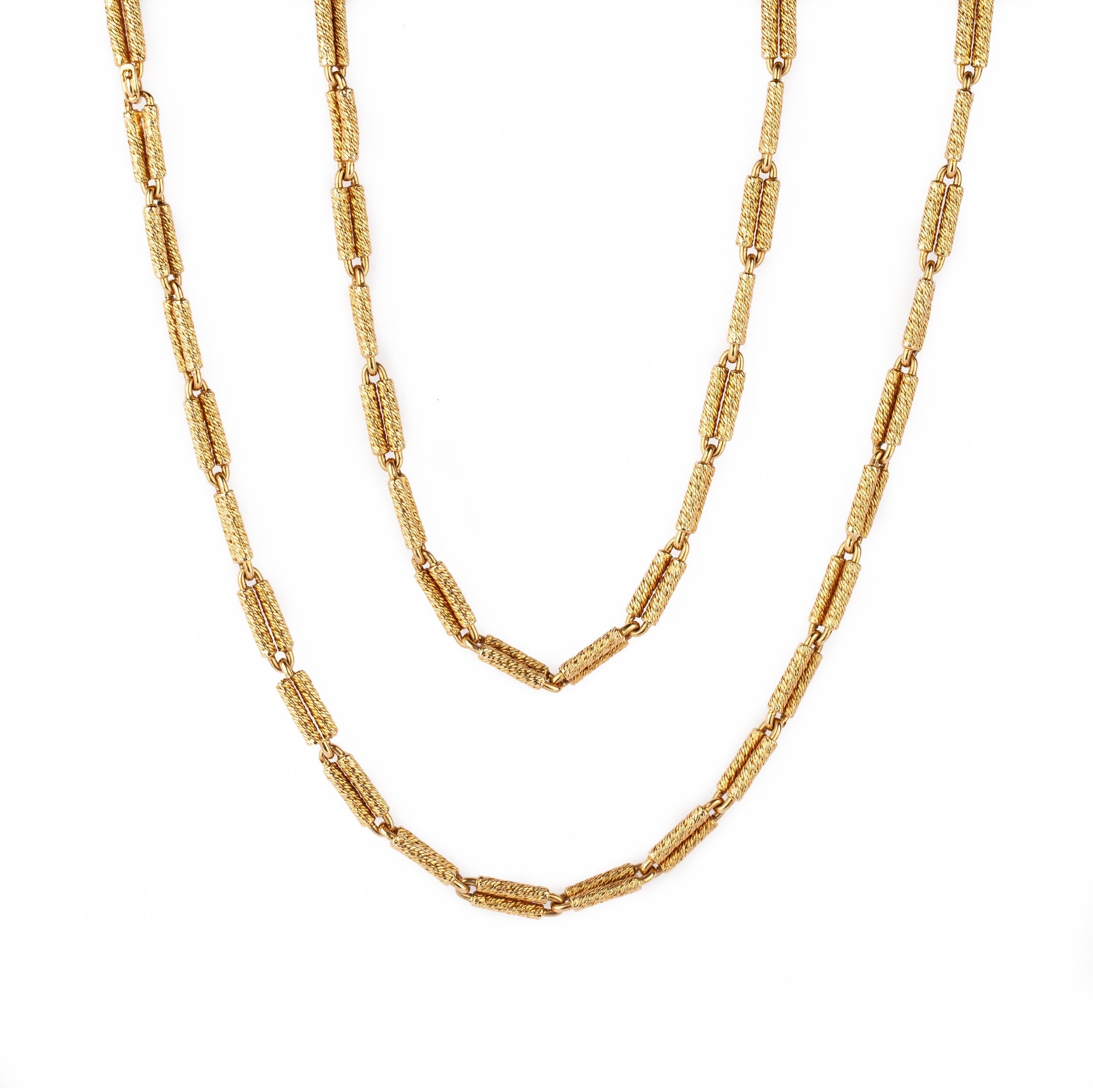 Heavy Gold Chain Designed by Georges L'Enfant-Charlotte Sayers Antique Jewellery