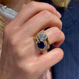 Vintage Sapphire and Diamond Ring