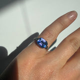 Georgian Ceylon Sapphire Basket Ring