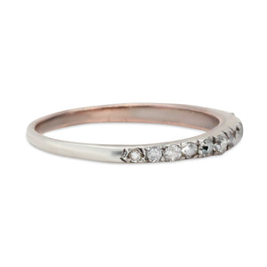 Georgian Diamond Half Eternity Ring