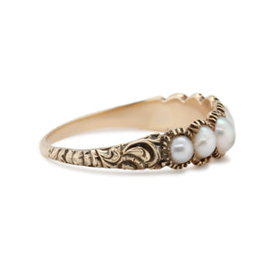 Georgian Natural Pearl Ring