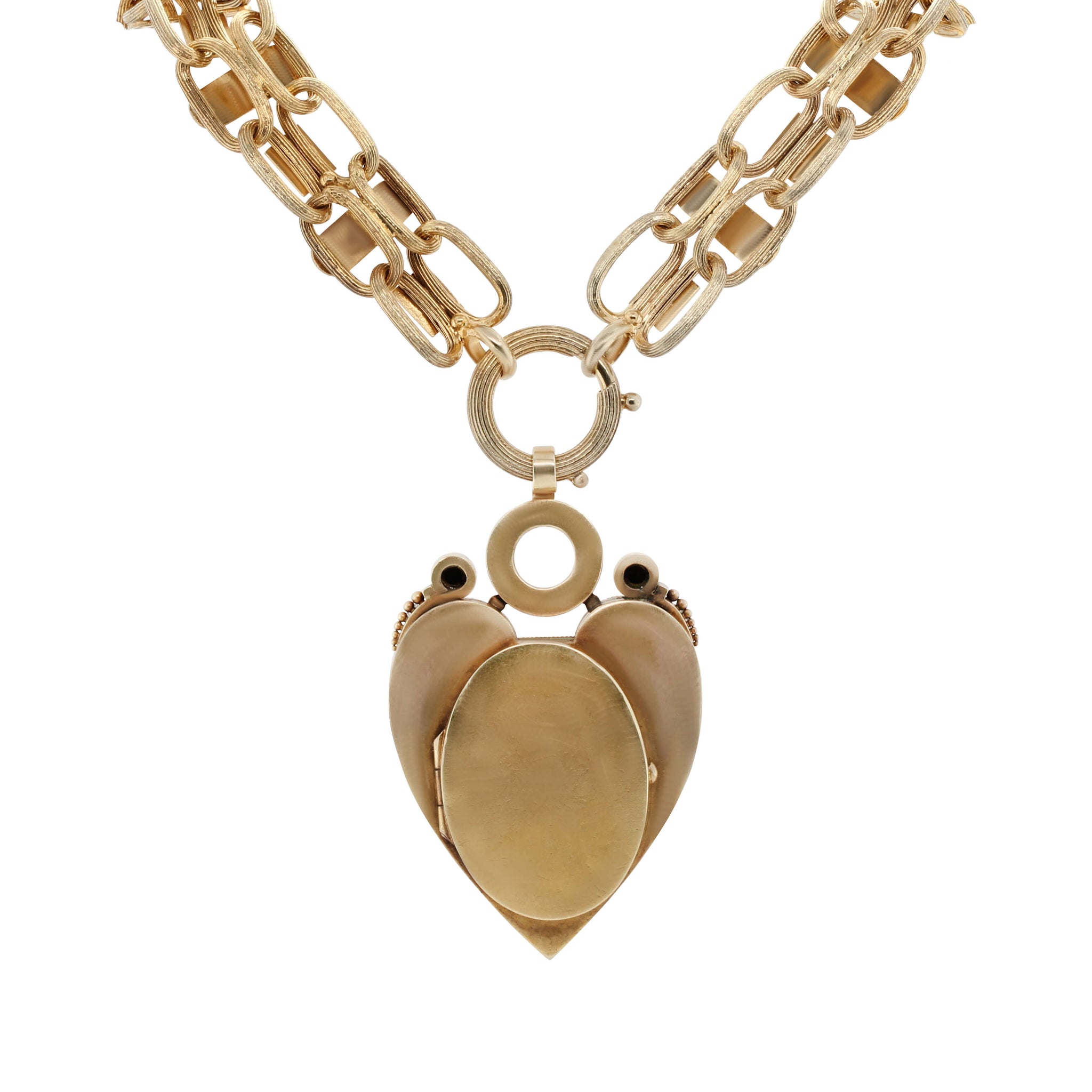 Victorian Gold Collar and Heart Locket