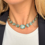 Victorian Aquamarine Paste Rivière