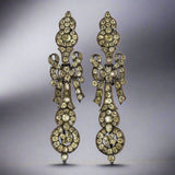 Iberian Chrysoberyl Earrings-Charlotte Sayers Antique Jewellery